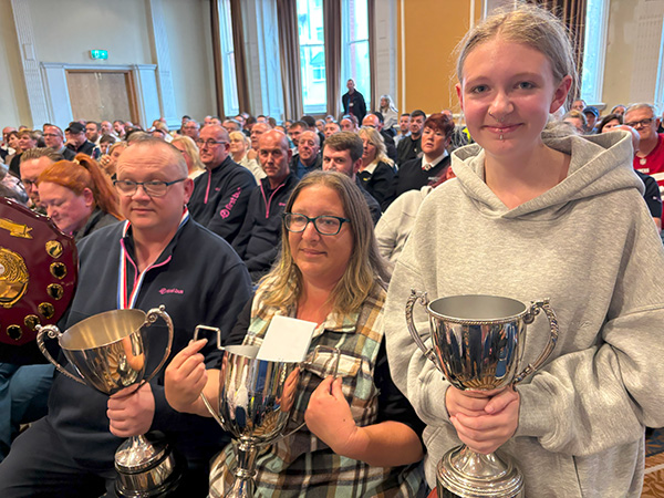 UK Bus Driver of the Year 2025 Michael Leech with his wife and daughter